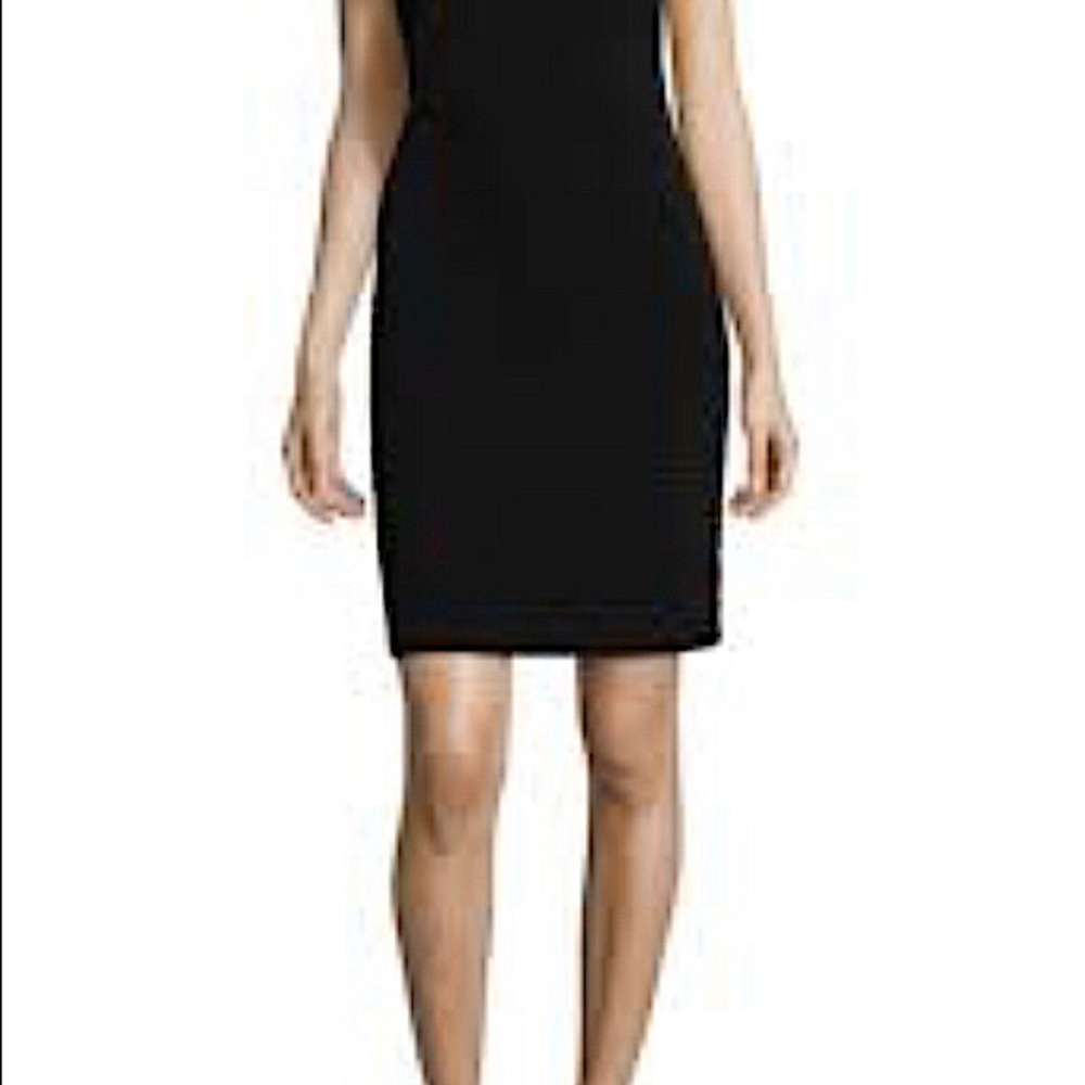 Calvin Klein Black Halter Sheath Mini Dress
